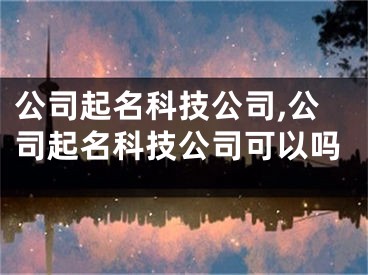 公司起名科技公司,公司起名科技公司可以吗