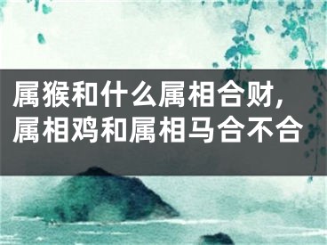 属猴和什么属相合财,属相鸡和属相马合不合