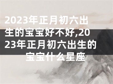 2023年正月初六出生的宝宝好不好,2023年正月初六出生的宝宝什么星座