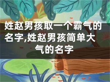 姓赵男孩取一个霸气的名字,姓赵男孩简单大气的名字