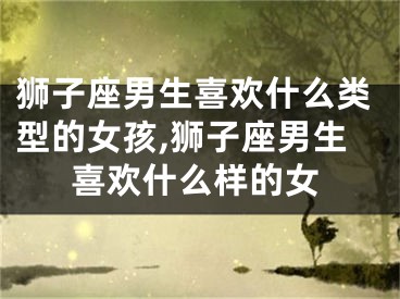 狮子座男生喜欢什么类型的女孩,狮子座男生喜欢什么样的女