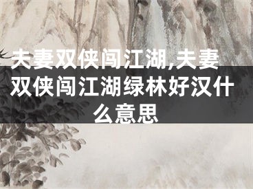 夫妻双侠闯江湖,夫妻双侠闯江湖绿林好汉什么意思