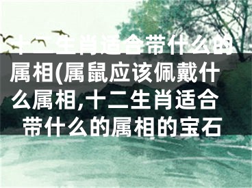 十二生肖适合带什么的属相(属鼠应该佩戴什么属相,十二生肖适合带什么的属相的宝石