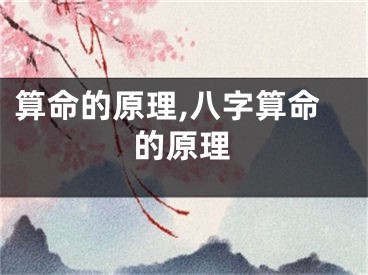 算命的原理,八字算命的原理