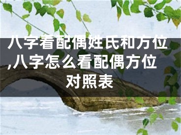 八字看配偶姓氏和方位,八字怎么看配偶方位对照表