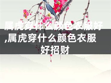 属虎穿什么颜色衣服好,属虎穿什么颜色衣服好招财
