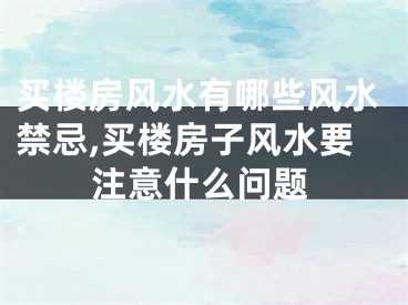 买楼房风水有哪些风水禁忌,买楼房子风水要注意什么问题