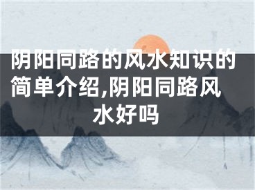 阴阳同路的风水知识的简单介绍,阴阳同路风水好吗