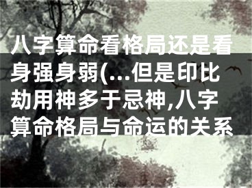 八字算命看格局还是看身强身弱(…但是印比劫用神多于忌神,八字算命格局与命运的关系