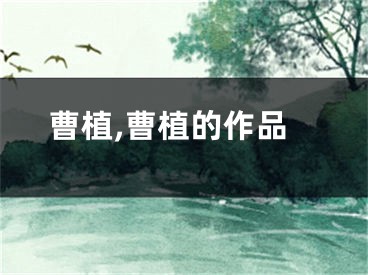 曹植,曹植的作品