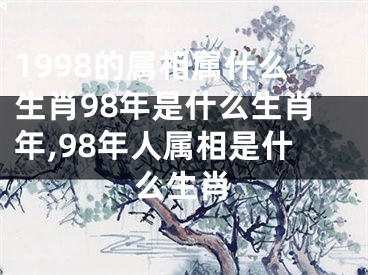 1998的属相属什么生肖98年是什么生肖年,98年人属相是什么生肖