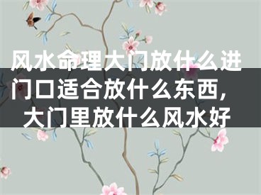 风水命理大门放什么进门口适合放什么东西,大门里放什么风水好