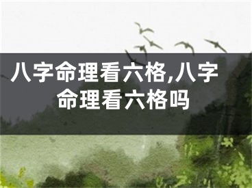 八字命理看六格,八字命理看六格吗