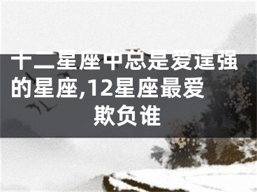 十二星座中总是爱逞强的星座,12星座最爱欺负谁
