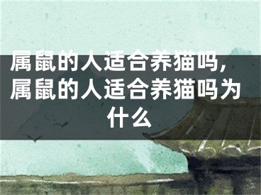 属鼠的人适合养猫吗,属鼠的人适合养猫吗为什么