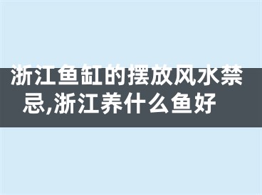 浙江鱼缸的摆放风水禁忌,浙江养什么鱼好