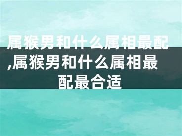 属猴男和什么属相最配,属猴男和什么属相最配最合适