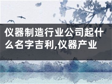 仪器制造行业公司起什么名字吉利,仪器产业