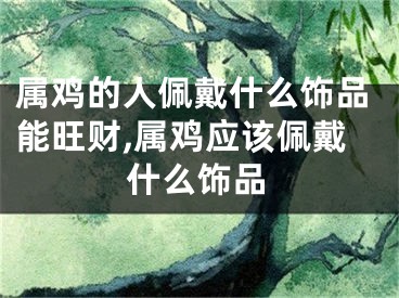 属鸡的人佩戴什么饰品能旺财,属鸡应该佩戴什么饰品