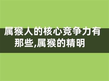 属猴人的核心竞争力有那些,属猴的精明