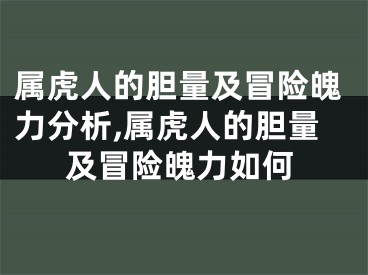 属虎人的胆量及冒险魄力分析,属虎人的胆量及冒险魄力如何