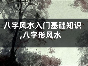 八字风水入门基础知识,八字形风水