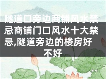 隧道口旁边商铺风水禁忌商铺门口风水十大禁忌,隧道旁边的楼房好不好