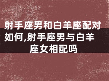 射手座男和白羊座配对如何,射手座男与白羊座女相配吗