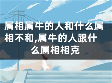 属相属牛的人和什么属相不和,属牛的人跟什么属相相克