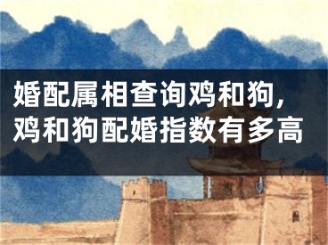 婚配属相查询鸡和狗,鸡和狗配婚指数有多高
