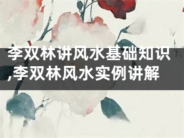 李双林讲风水基础知识,李双林风水实例讲解