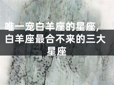 唯一宠白羊座的星座,白羊座最合不来的三大星座