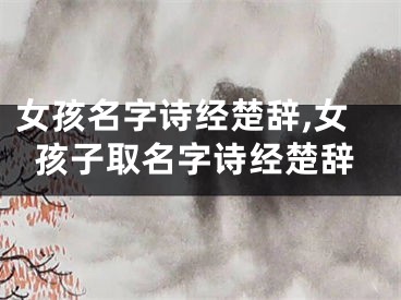 女孩名字诗经楚辞,女孩子取名字诗经楚辞