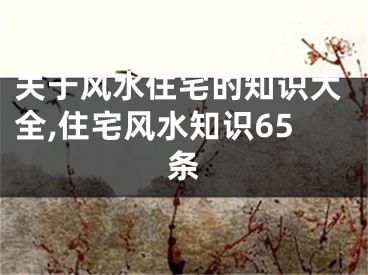 关于风水住宅的知识大全,住宅风水知识65条