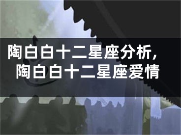 陶白白十二星座分析,陶白白十二星座爱情