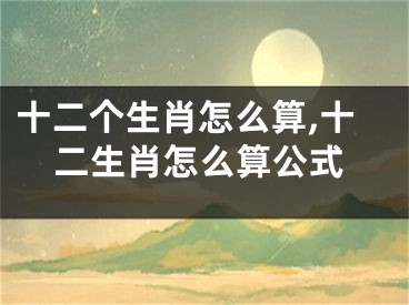 十二个生肖怎么算,十二生肖怎么算公式