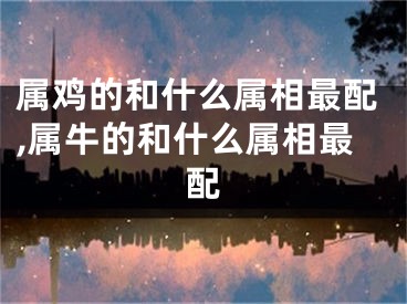 属鸡的和什么属相最配,属牛的和什么属相最配