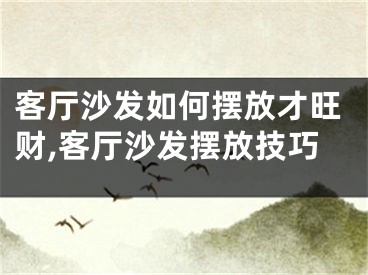 客厅沙发如何摆放才旺财,客厅沙发摆放技巧