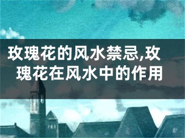 玫瑰花的风水禁忌,玫瑰花在风水中的作用