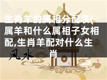 生肖羊的属相分配表(属羊和什么属相子女相配,生肖羊配对什么生肖