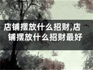 店铺摆放什么招财,店铺摆放什么招财最好
