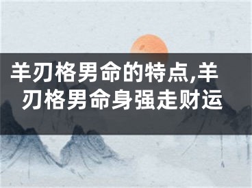 羊刃格男命的特点,羊刃格男命身强走财运
