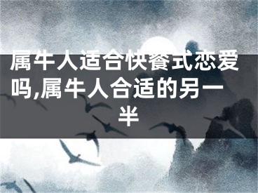 属牛人适合快餐式恋爱吗,属牛人合适的另一半