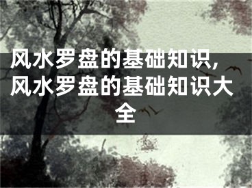 风水罗盘的基础知识,风水罗盘的基础知识大全