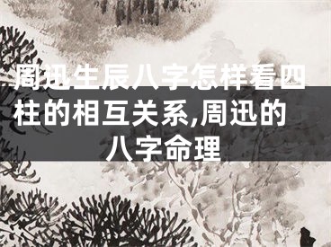 周迅生辰八字怎样看四柱的相互关系,周迅的八字命理