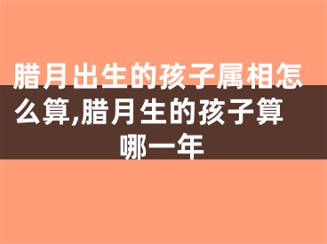 腊月出生的孩子属相怎么算,腊月生的孩子算哪一年