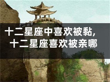 十二星座中喜欢被黏,十二星座喜欢被亲哪