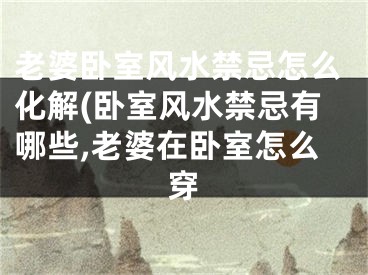 老婆卧室风水禁忌怎么化解(卧室风水禁忌有哪些,老婆在卧室怎么穿