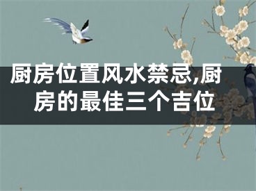 厨房位置风水禁忌,厨房的最佳三个吉位