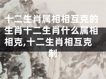 十二生肖属相相互克的生肖十二生肖什么属相相克,十二生肖相互克制
